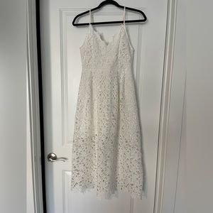 ASTR THE LABEL Lace A Line Midi Dress